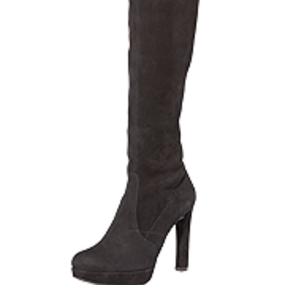 Stuart Weitzman Platform Highland Over The Knee Boot Sz 7.5 - Picture 2 of 15